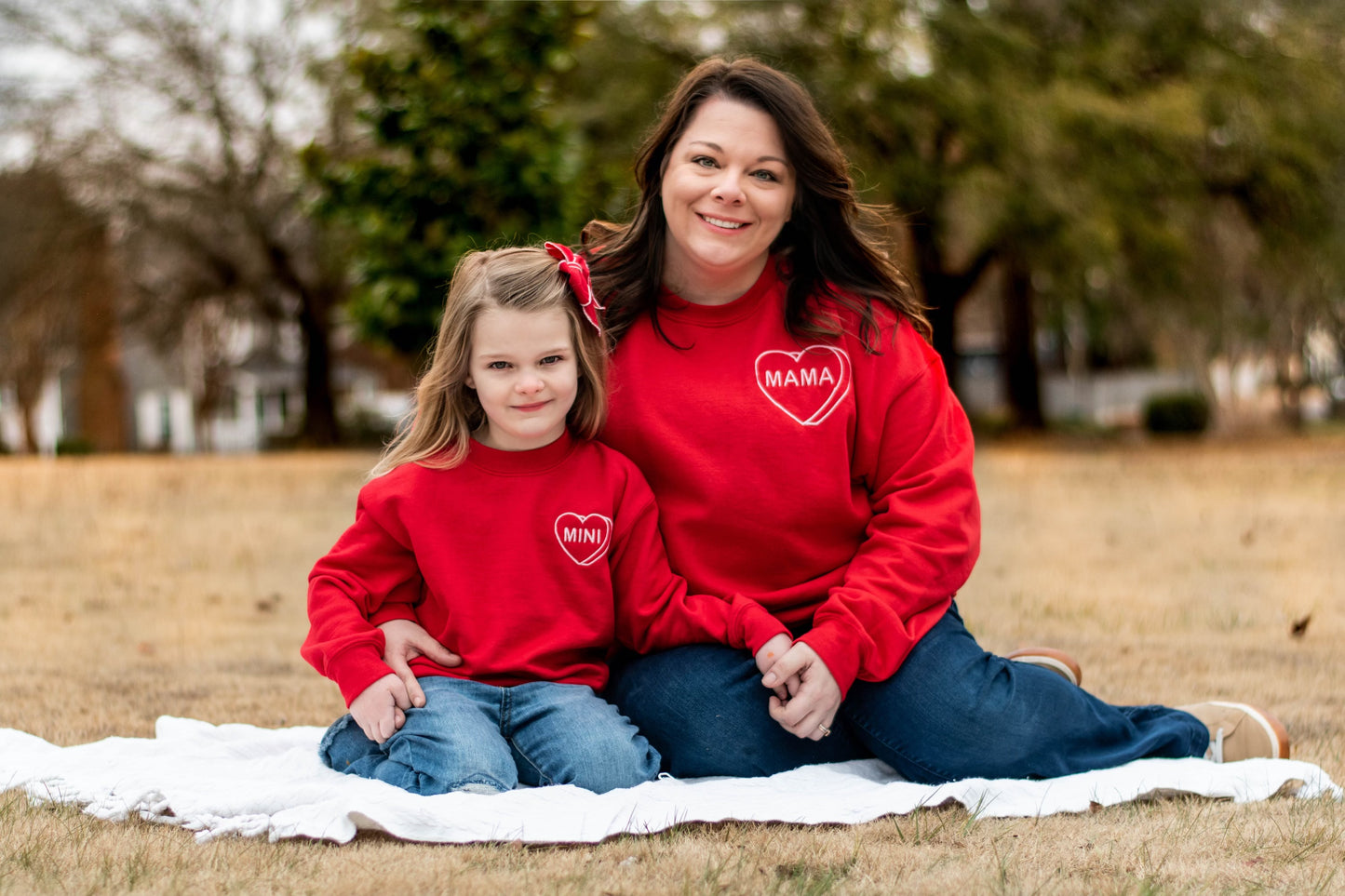 Mama Embroidered Adult Crewneck