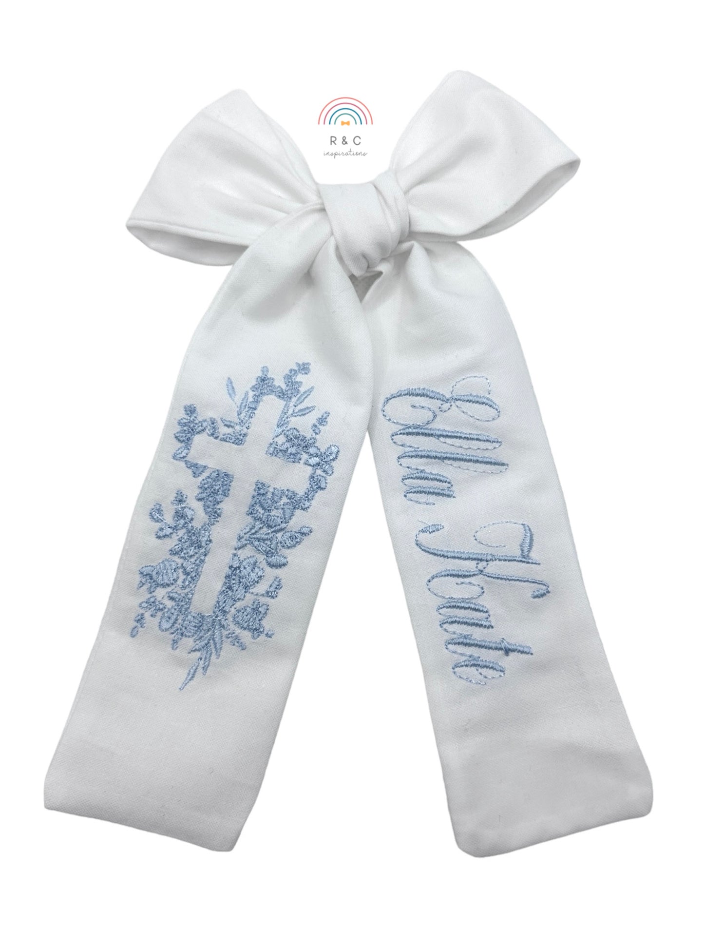 Floral Cross With Personalization