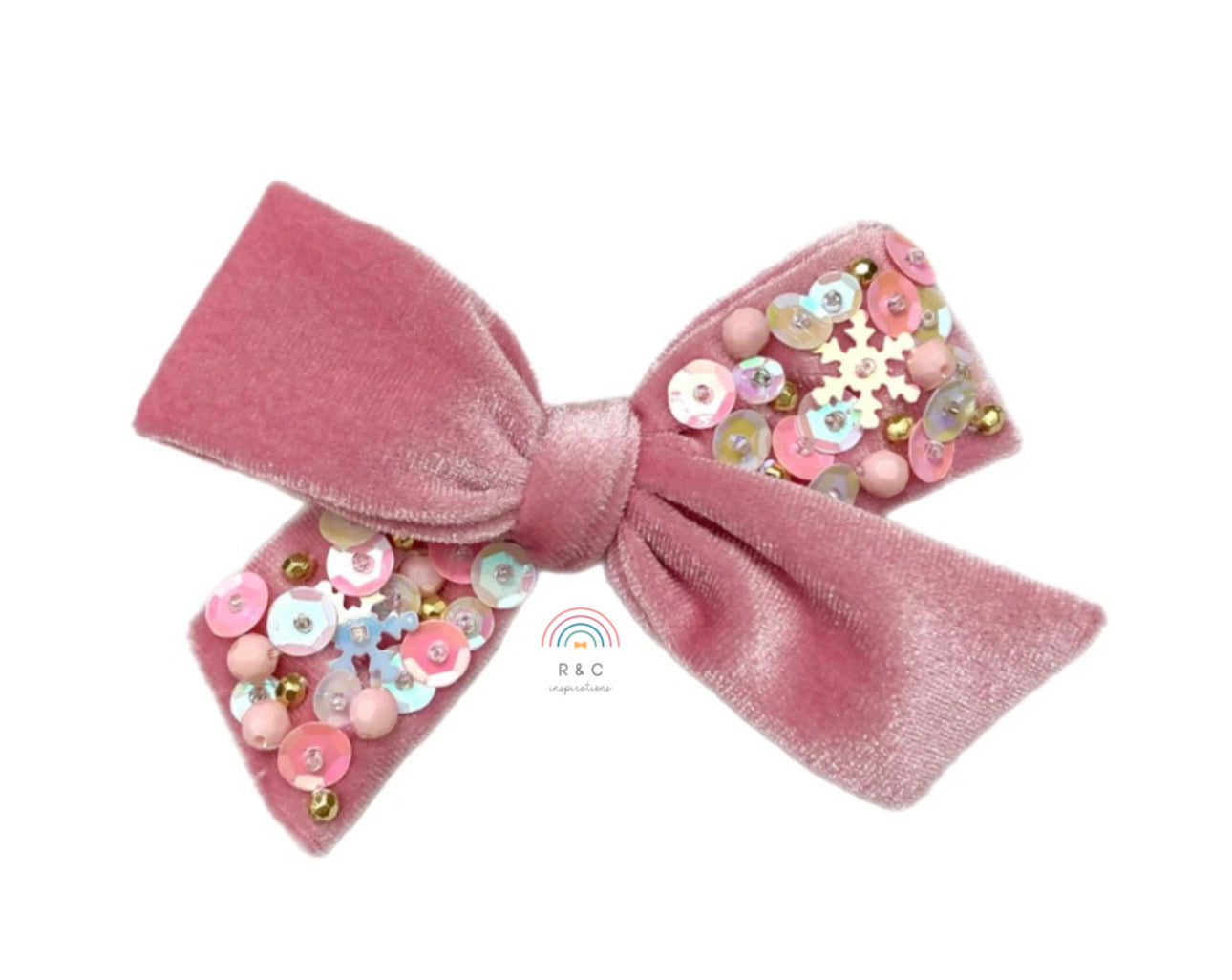 Pink Frost Embellished Handtied