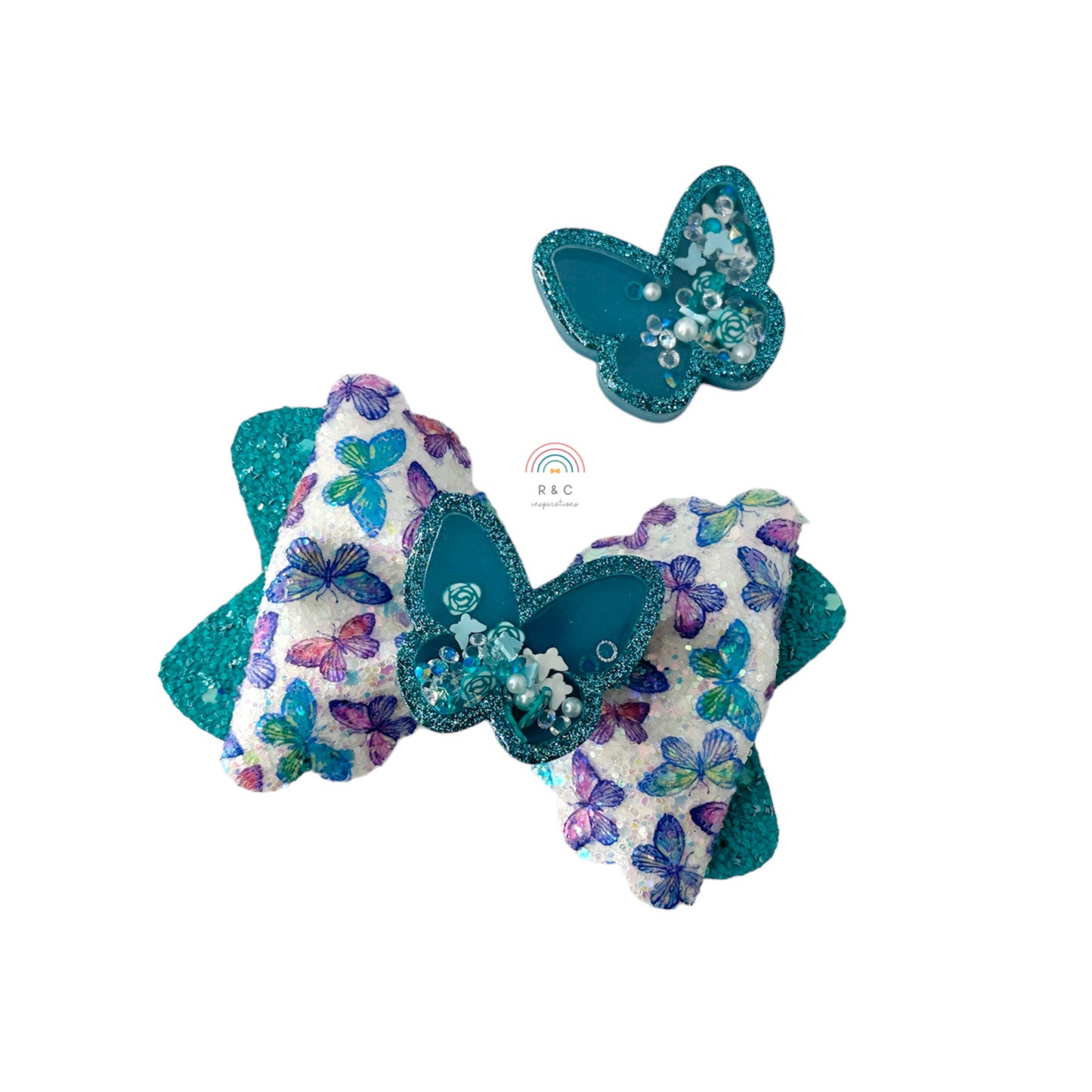 Charming Teal Flutterby Shaker