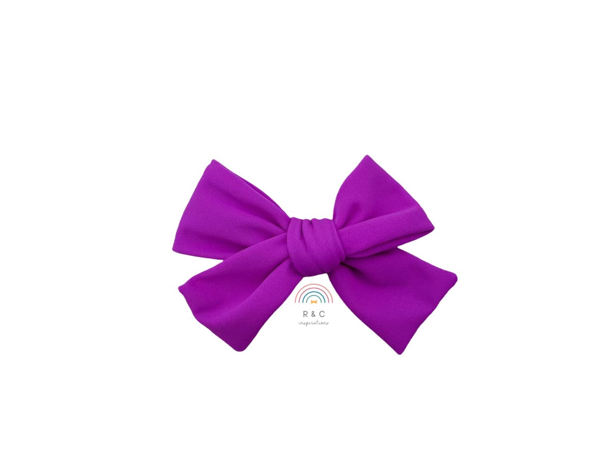 Violet Swim Bow