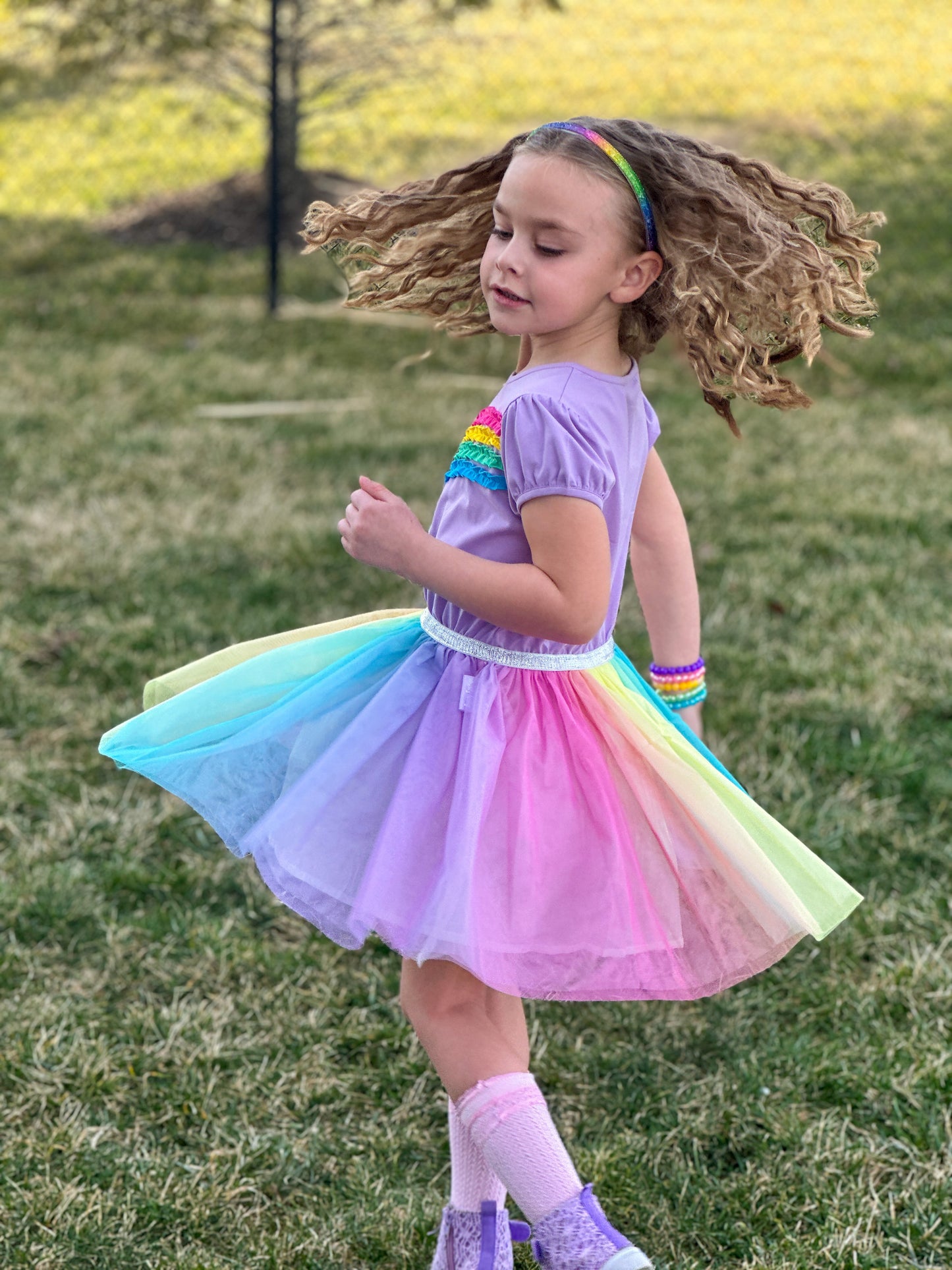 Ombré Rainbow Headband