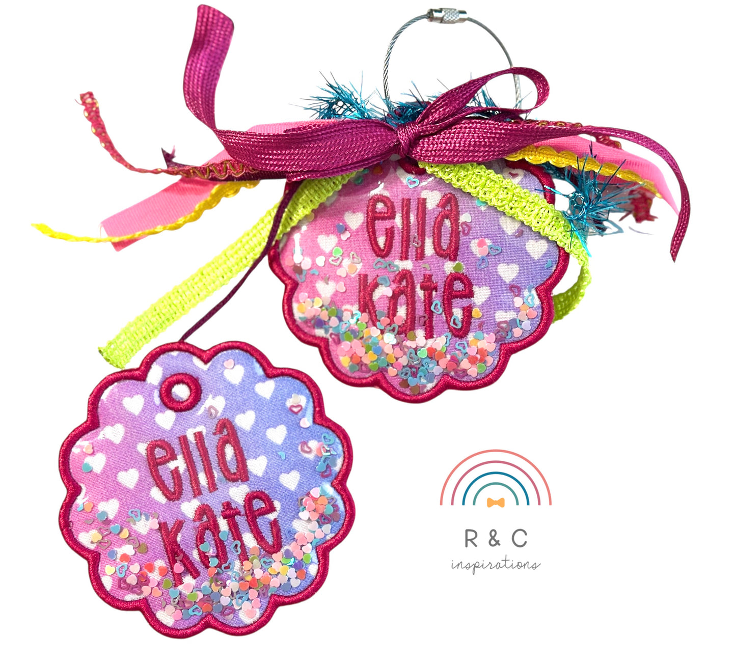 Glitter Shaker Bag Tag
