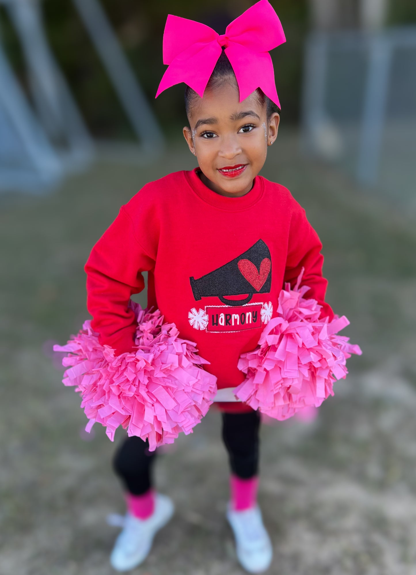 Custom Cheer Applique Sweatshirt (Youth)