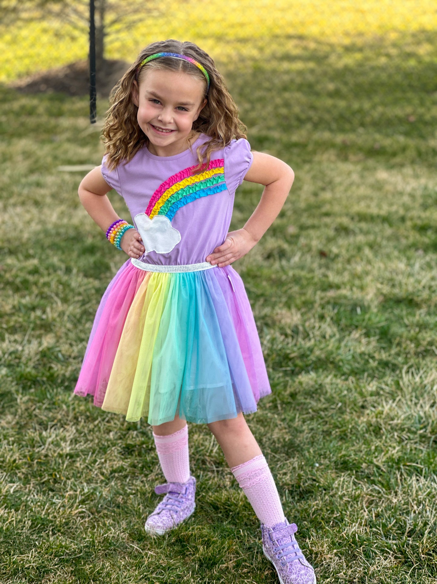 Ombré Rainbow Headband