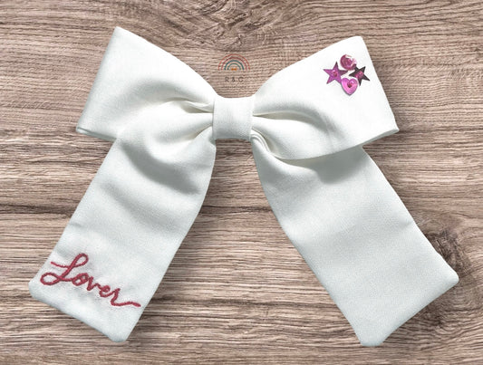 Lover Embroidered Bow