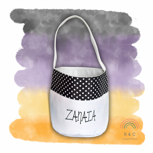 Name Personalized Halloween Bucket