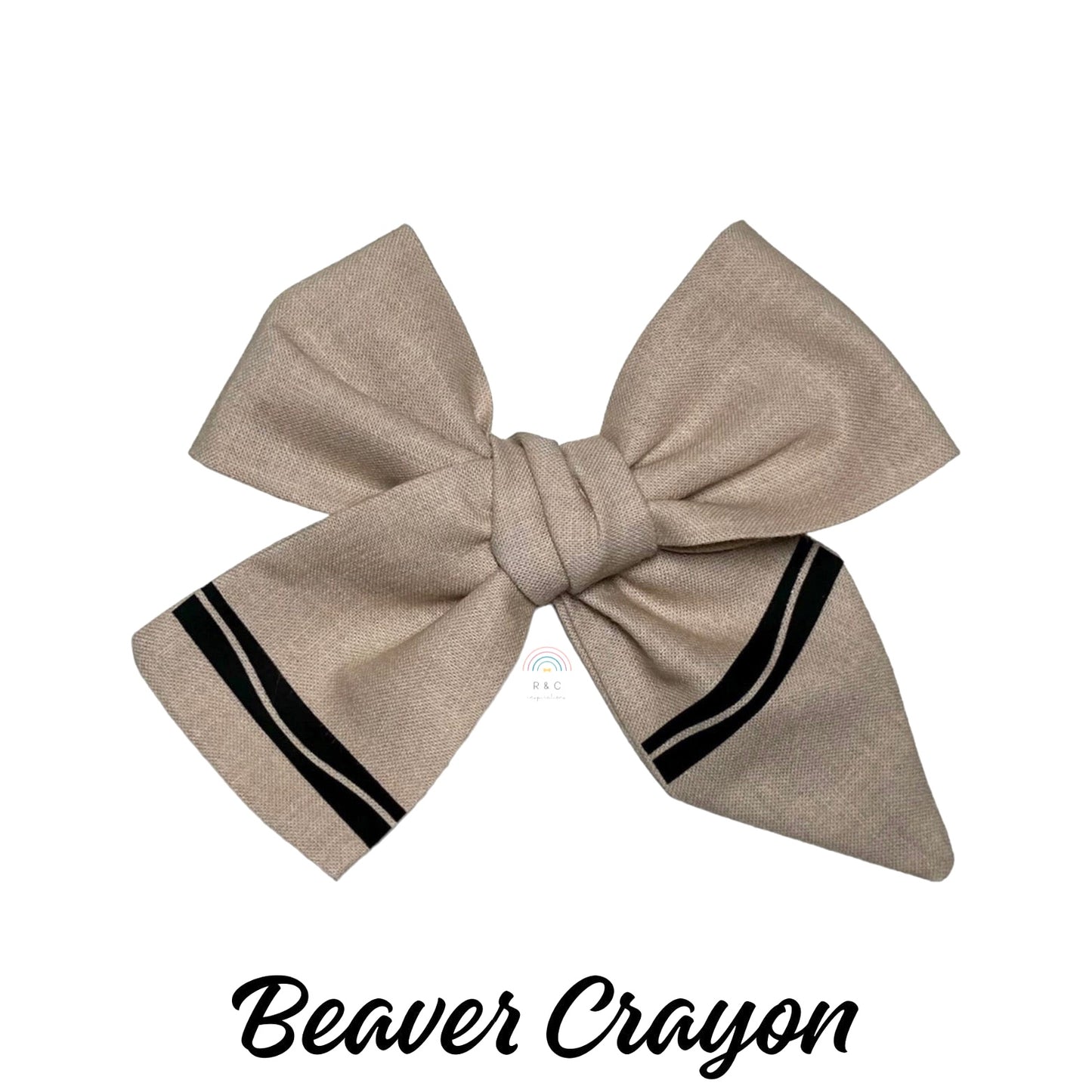 Beaver Crayon Handtied