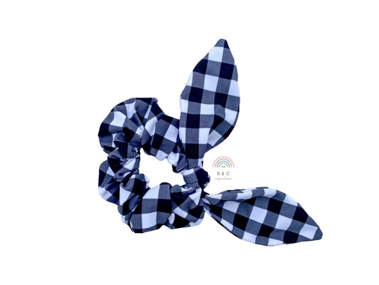 Gingham Detachable Bow Scrunchie